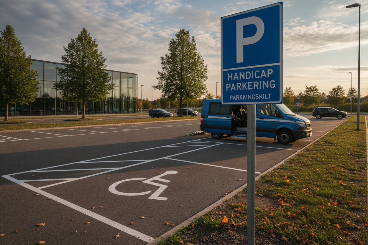 Handicap parkering skilt: Regler, krav og korrekt skiltning